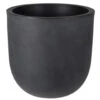 Mega Collections Plantenpot/bloempot - Kunststof - Zwart - D46 Cm