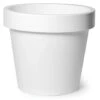 Mega Collections Plantenpot/bloempot - Kunststof - Wit - D30 Cm