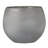 Mica Decorations Bloempot - Grijs - Keramiek - 18 X 15 Cm