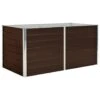 VidaXL Plantenbak Verhoogd 160x80x77 Cm Gegalvaniseerd Staal Bruin
