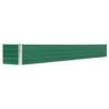 VidaXL Plantenbak Verhoogd 320x40x45 Cm Gegalvaniseerd Staal Groen