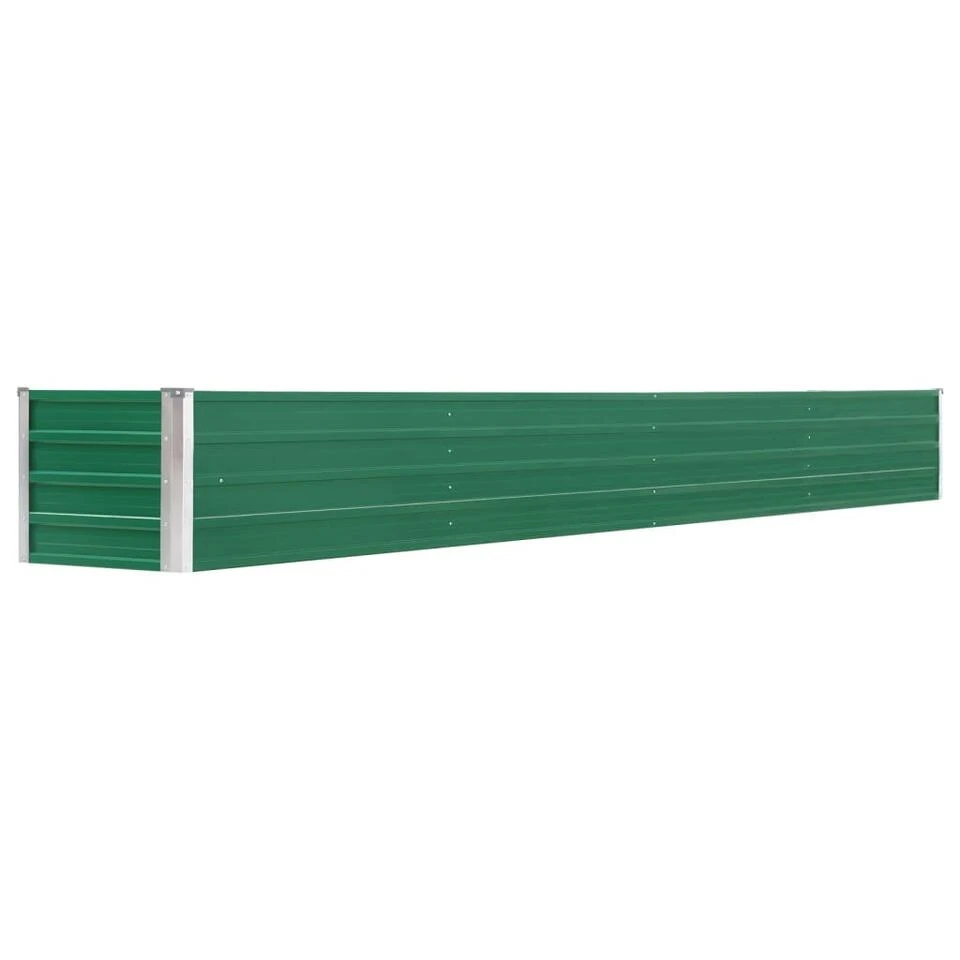 VidaXL Plantenbak Verhoogd 320x40x45 Cm Gegalvaniseerd Staal Groen 1 VidaXL Plantenbak Verhoogd 320x40x45 Cm Gegalvaniseerd Staal Groen