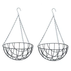 Nature Hanging Basket - Metaaldraad - Donkergroen - 15 X 35 X 35 Cm -Exporteren Tuin & Thuis Decor Winkel 30e0322e15b045d2aab896ff42a8e09f 3