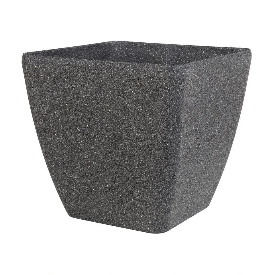 Beliani Plantenbak Voor Buiten ZELI - Grijs Stenenmix, Polyresin 2 Beliani Plantenbak Voor Buiten ZELI - Grijs Stenenmix, Polyresin - Afbeelding 2