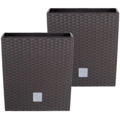 Prosperplast Plantenbak Rato - Bruin - Rotan - Kunststof - 26 Cm -Exporteren Tuin & Thuis Decor Winkel 46335972b40041aaa7469b49a32b0024