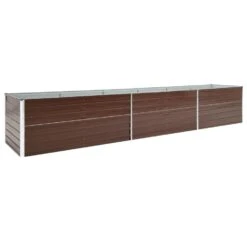 VidaXL Plantenbak Verhoogd 480x80x77 Cm Gegalvaniseerd Staal Bruin -Exporteren Tuin & Thuis Decor Winkel 4ac36b1d433d4b75aae7be36702709b5