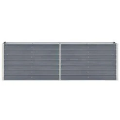 VidaXL Plantenbak Verhoogd 240x40x77 Cm Gegalvaniseerd Staal Grijs -Exporteren Tuin & Thuis Decor Winkel 4b916d2cee0947d4a54a7d7dc824b83d
