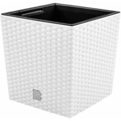 Prosperplast Plantenbak Rato - Wit - Rotan - Kunststof - 26 Cm -Exporteren Tuin & Thuis Decor Winkel 5441df2d5f384f2599bffaf1115d9989 1