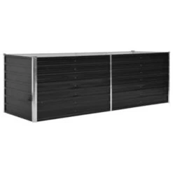VidaXL Plantenbak Verhoogd 240x80x77 Cm Gegalvaniseerd Staal Antraciet -Exporteren Tuin & Thuis Decor Winkel 646c3b39e86449289b5eac2fceee0775