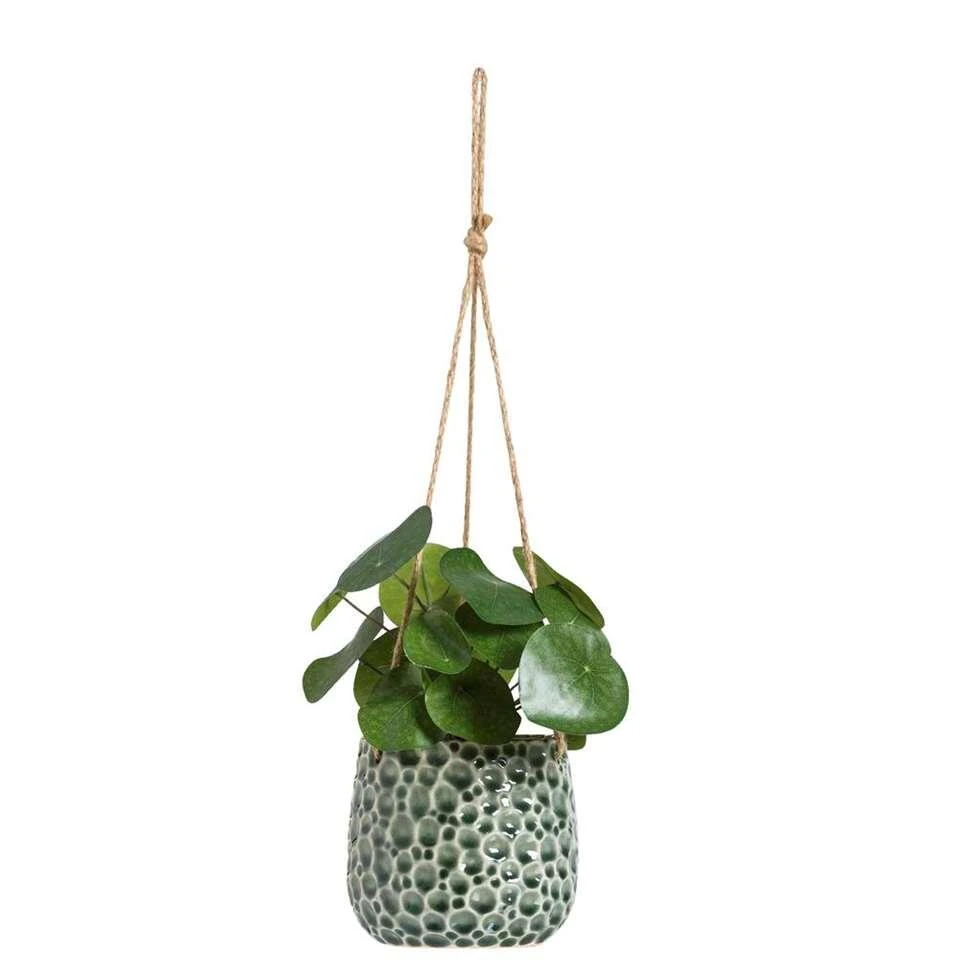 Hangpot Hangend Paul - Donkergroen - 13,5xØ14,5 Cm 2 Hangpot Hangend Paul - Donkergroen - 13,5xØ14,5 Cm - Afbeelding 2