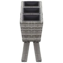 VidaXL Plantenbak Verhoogd Met 3 Potten 72x25x50 Cm Poly Rattan Grijs -Exporteren Tuin & Thuis Decor Winkel 7eccdc08ee23426892301ed00fbf0fe7