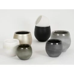 Mica Decorations Bloempot - Donkergroen- Keramiek - 29 X 25 Cm -Exporteren Tuin & Thuis Decor Winkel 88af3488fed445a797e86707e8dcc891 1