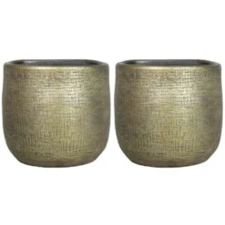 Hangende Bloempot/plantenpot Van Keramiek In Het Industrieel Goud D16 En H14 Cm -Exporteren Tuin & Thuis Decor Winkel 9d99d02bd85940b3930b8af396021c19