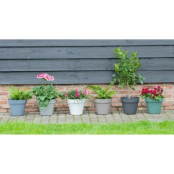 Mega Collections Plantenpot/bloempot - Kunststof - Wit - D30 Cm -Exporteren Tuin & Thuis Decor Winkel a07d697f69f041aa83d84dbfd24b349c