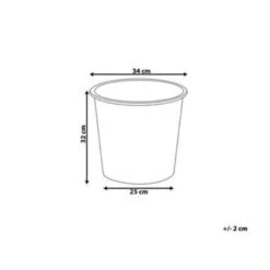 Beliani Plantenbak Voor Buiten BALZO - Zwart Synthetisch Materiaal -Exporteren Tuin & Thuis Decor Winkel a53922ffdf2544088b1429b69c86a442