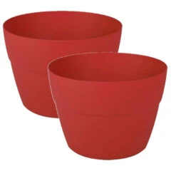 EDA Bloempot - Rood - Kunststof - D30 X H21 - 8 Liter -Exporteren Tuin & Thuis Decor Winkel ab145b15ed3a4dee86b264b6a970b1fa