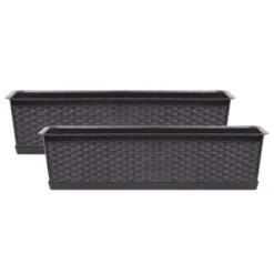 Prosperplast Plantenbak - Rotan - Rechthoek - Bruin - 50 X 17 X 15 Cm -Exporteren Tuin & Thuis Decor Winkel c8ce6fae9dc446ec9a18045f2d4035e7
