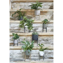 Mica Decorations Plantenpot - Donkergrijs - Keramiek - 13 X 12 Cm -Exporteren Tuin & Thuis Decor Winkel f7b898b8456b45179e5bea9124d16b0b